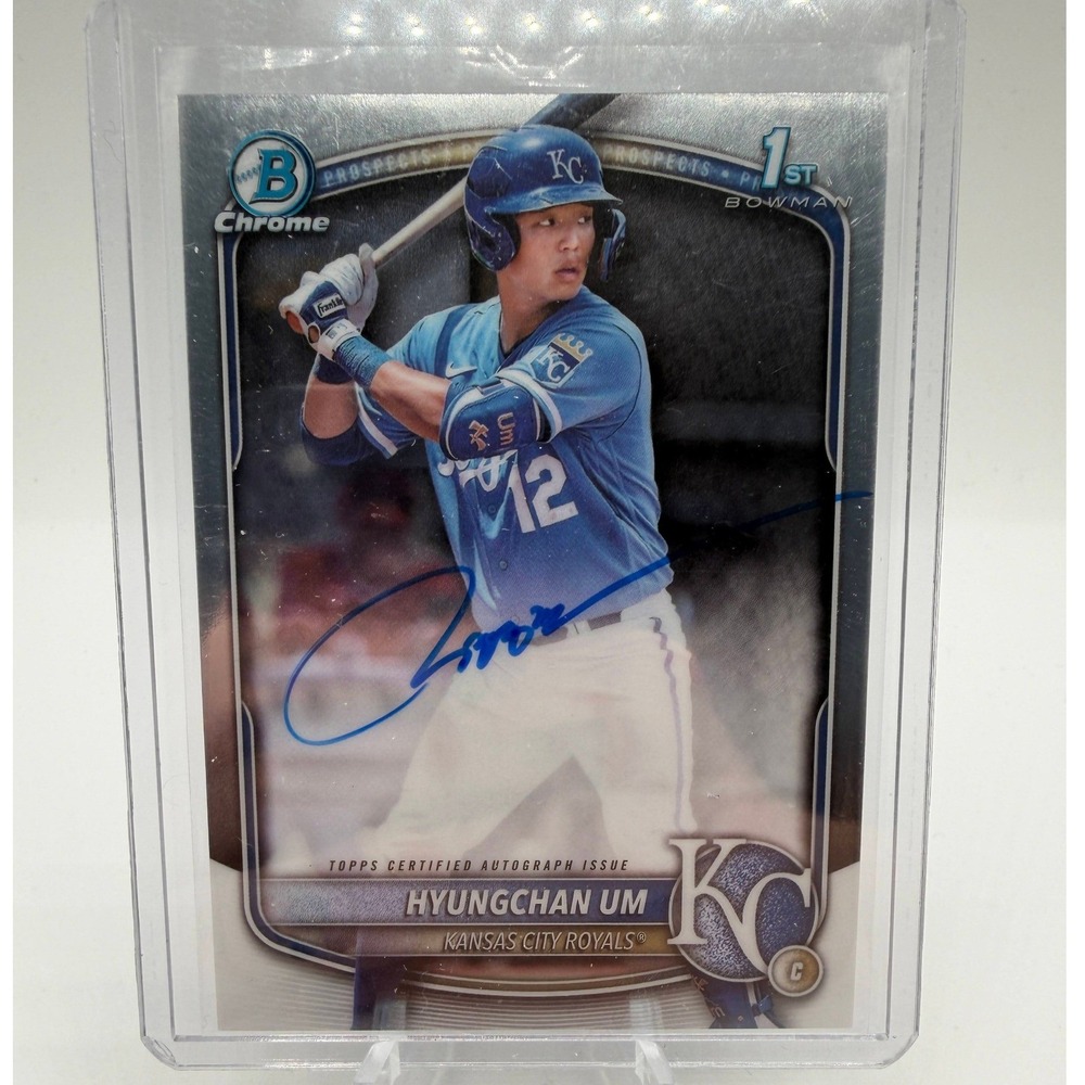 Hyungchan Um Autograph 2025 Bowman Chrome CPA-HU MLB Kansas City Royals